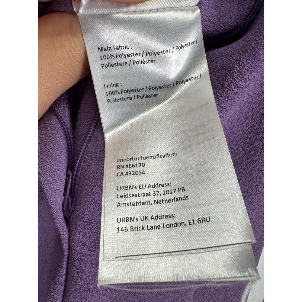 Exquise Anthropologie Women’s Wide Leg Lilac Purple Pants Trousers Size Large - Picture 10 of 14